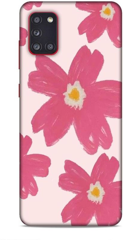 Samsidhi Back Cover for Samsung Galaxy A31  (Beige, Pink, Waterproof)