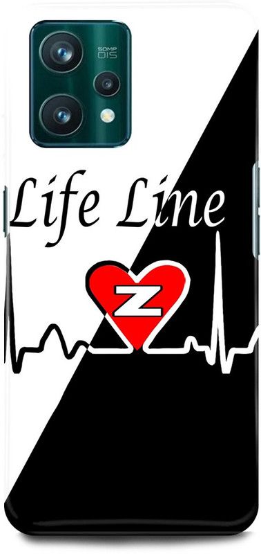 play fast Back Cover for realme 9i, RMX3491 Z, NAME, LETTER, ALPHABET, LIFELINE  (Black, Hard Case, Pack of: 1)