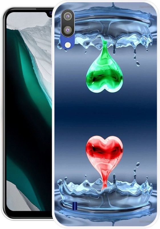 Krtagy Back Cover for Samsung Galaxy M10  (Blue, Dual Protection, Silicon, Pack of: 1)