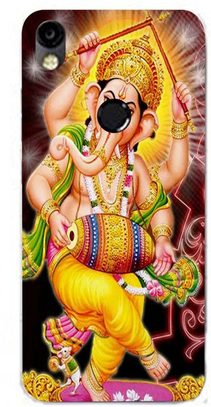 Golden Mask Back Cover for Sky Hawk Back Cover For Tecno Camon In3 Lord Dancing Ganesh  (Multicolor, Waterproof, Silicon, Pack of: 1)
