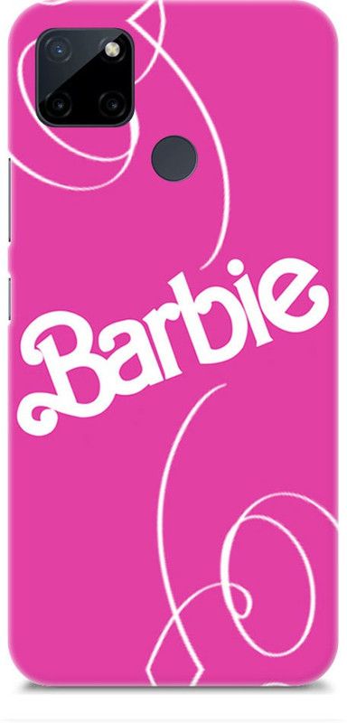 Chiraiyaa Back Cover for realme C21Y  (Pink, White, Hard Case)