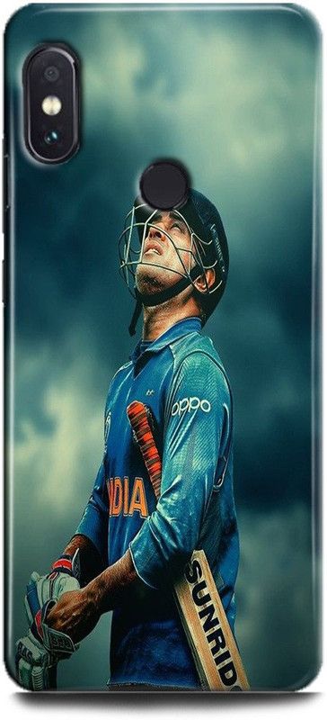 FIKORA Back Cover for Redmi Note 6 Pro/MZB6882IN/MZB6883IN MS DHONI PRINTED  (Multicolor, Hard Case, Pack of: 1)