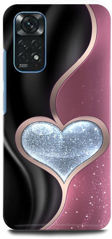 play fast Back Cover for Redmi Note 11 COUPLE, SHAPE, DESIGN, LOVE, HEARTS  (Multicolor, Hard Case, Pack of: 1)