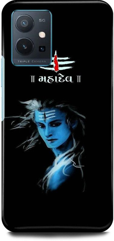 play fast Back Cover for Vivo y75 5G, V2142 SHIV, JI, SHIVA, MAHAKAL, MAHADEV  (Blue, Hard Case, Pack of: 1)