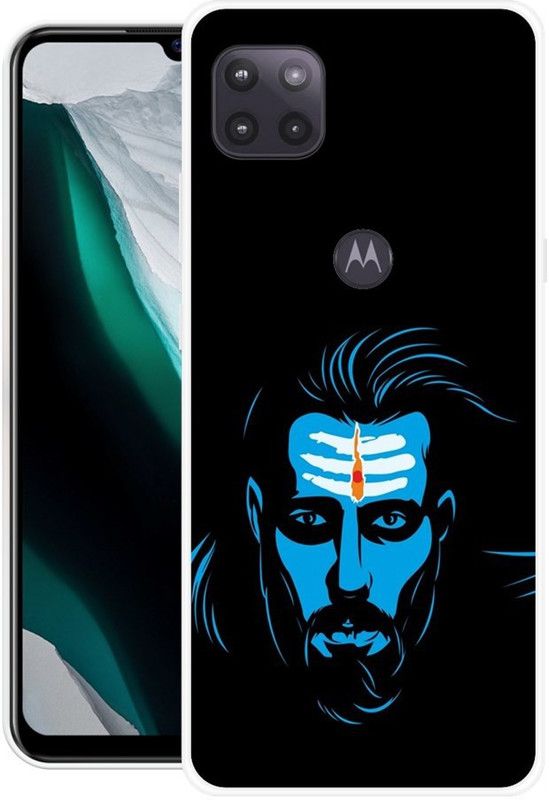 KLC Back Cover for Moto G 5G  (Black, Blue, Grip Case, Silicon, Pack of: 1)