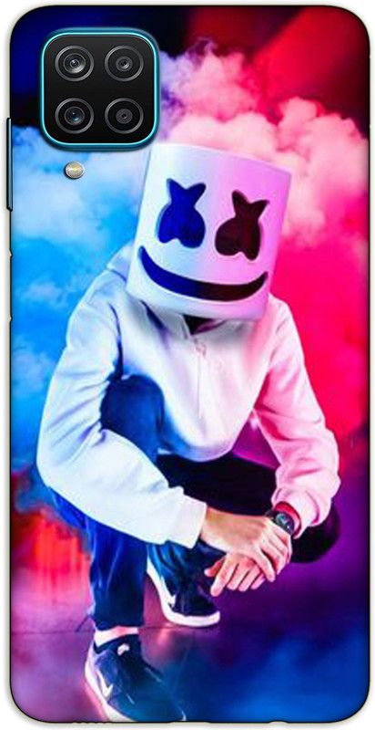 iprinto Back Cover for Samsung Galaxy A12 Marshmello Back Cover  (Multicolor, Hard Case)