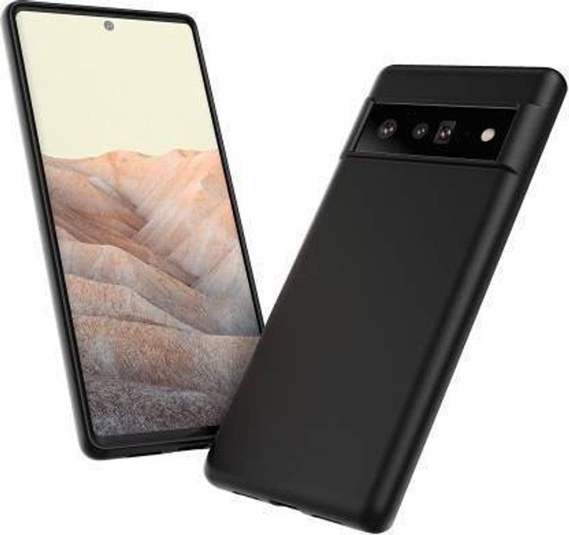 vmt stock Back Cover for Google Pixel 6 pro (Black, Silicon)  (Multicolor, Dual Protection, Pack of: 1)