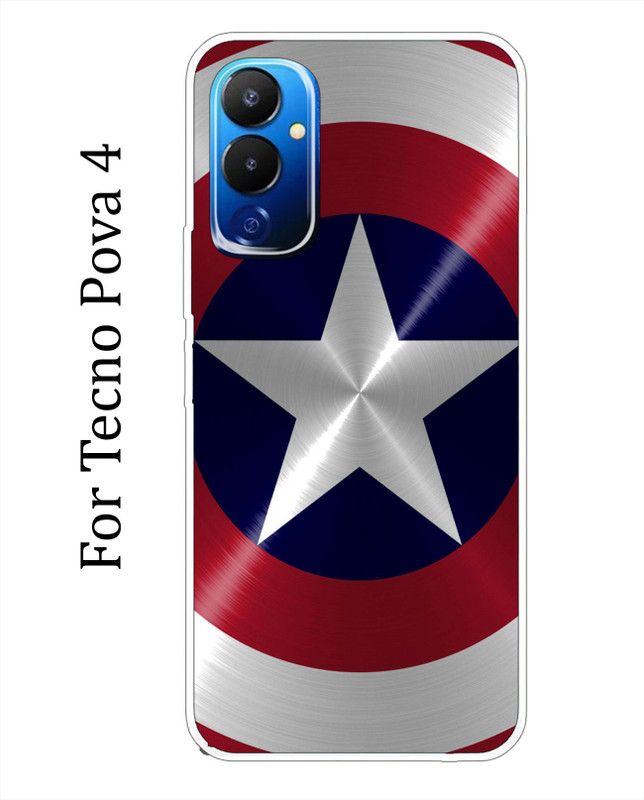 BeauCase Back Cover for Tecno Pova 4  (Multicolor, Grip Case, Silicon, Pack of: 1)
