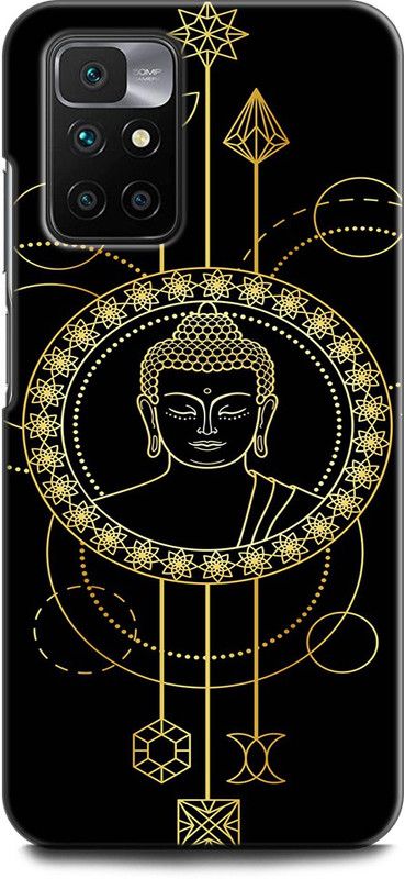 INDICRAFT Back Cover for REDMI 10 Prime, 21061119BI GAUTAMA BUDDHA, GOD, LORD, ABSTRACT ART, PANTING, SPIRITUEL  (Multicolor, Shock Proof, Pack of: 1)