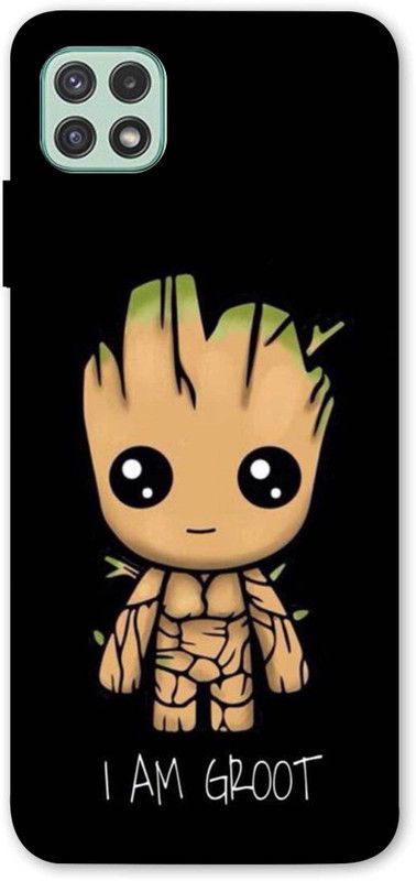 NDCOM Back Cover for Samsung Galaxy A22 5G I Am Groot Cute Groot Printed  (Multicolor, Hard Case, Pack of: 1)