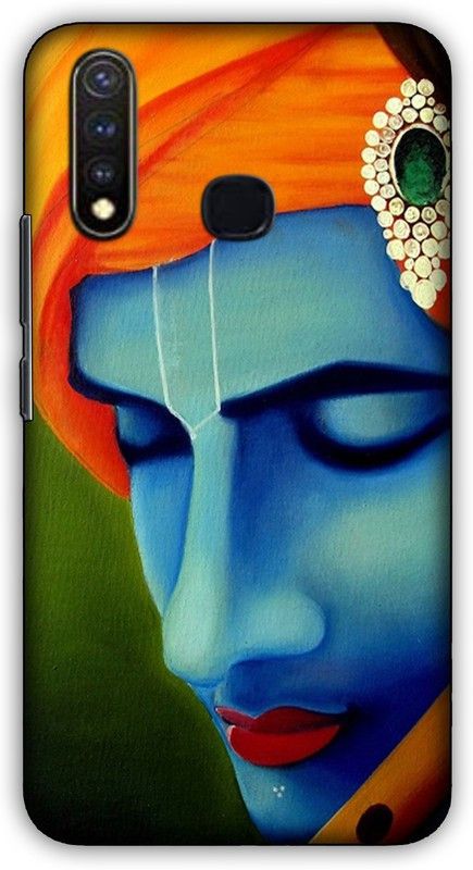 artocus Back Cover for Vivo Y19, Vivo Y19 Krishna Printed Back Cover  (Multicolor, Hard Case, Pack of: 1)