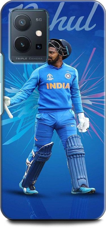 Wall Art Back Cover for Vivo Y75 (5G) KL RAHUL, RAHUL, CRICKET, SPORTS, INDIAN TEAM  (Multicolor, Dual Protection, Pack of: 1)