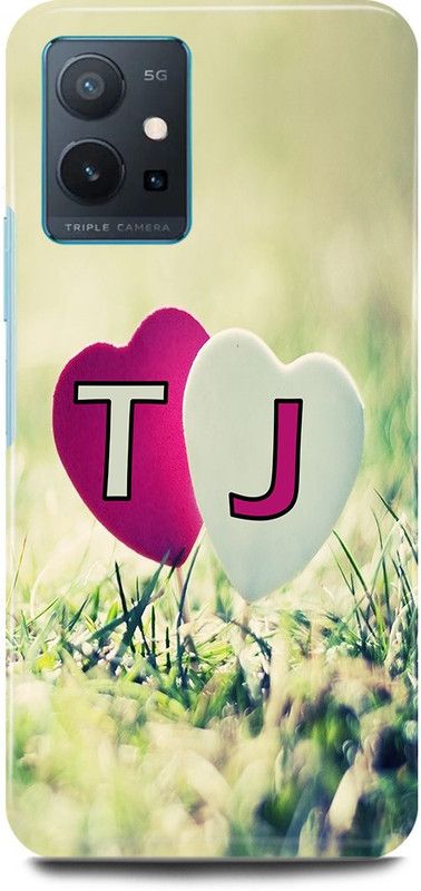 JUGGA Back Cover for OnePlus Nord CE 2 5G, T LOVES J NAME,T NAME, J LETTER, ALPHABET,T LOVE J NAME  (Green, Hard Case, Pack of: 1)