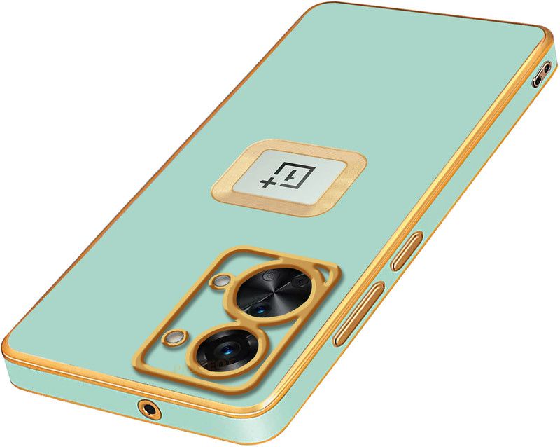 Pidgeot Back Cover for Oneplus Nord 2T |Luxury Electro-Plating Soft TPU With Gold Logo Hole Ring |  (Green, Shock Proof, Pack of: 1)