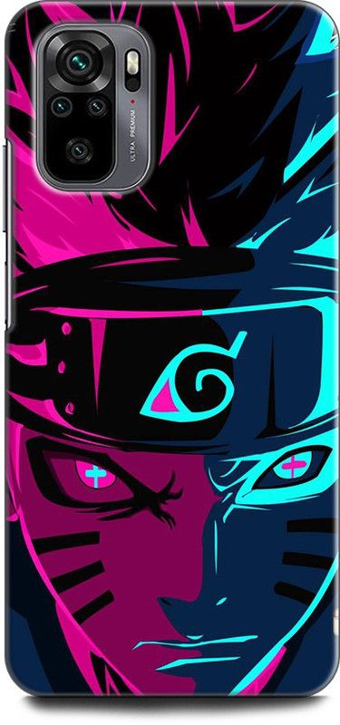 KEYCENT Back Cover for REDMI Note 10 NARUTO, ANIME, NEON  (Multicolor, Pack of: 1)