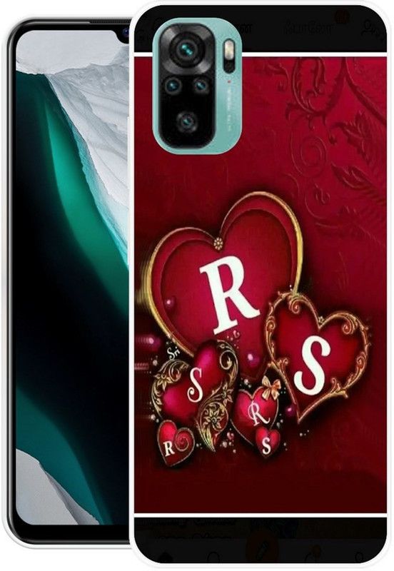 Khadoliya Back Cover for Redmi Note 10, Redmi Note 10S  (Red, Black, Silicon)