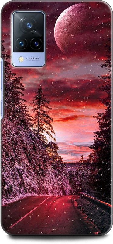 Wall Art Back Cover for Vivo V21(5G) COLOURFUL GARDEN, TREES, NATURE, FLOWERS  (Multicolor, Dual Protection, Pack of: 1)