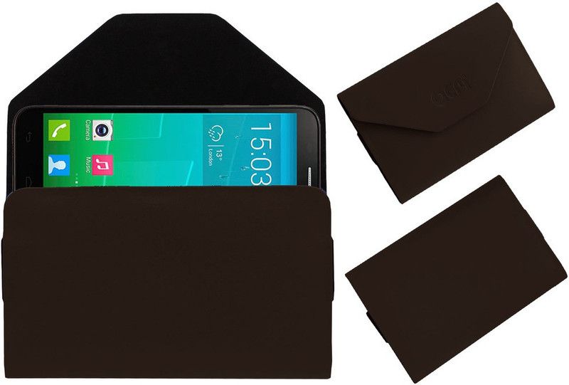 ACM Pouch for Alcatel Idol 2  (Brown, Cases with Holder, Pack of: 1)
