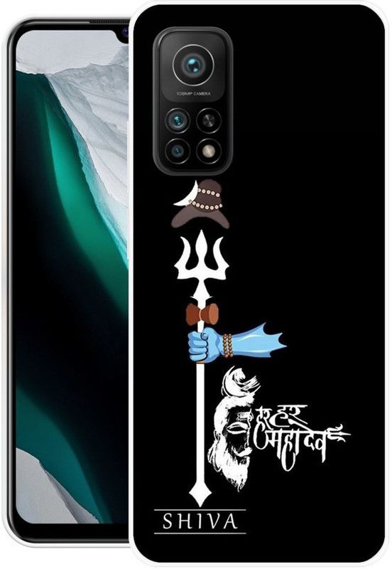 BLUEBUG Back Cover for Mi 10T Pro  (Black, White, Grip Case, Silicon, Pack of: 1)