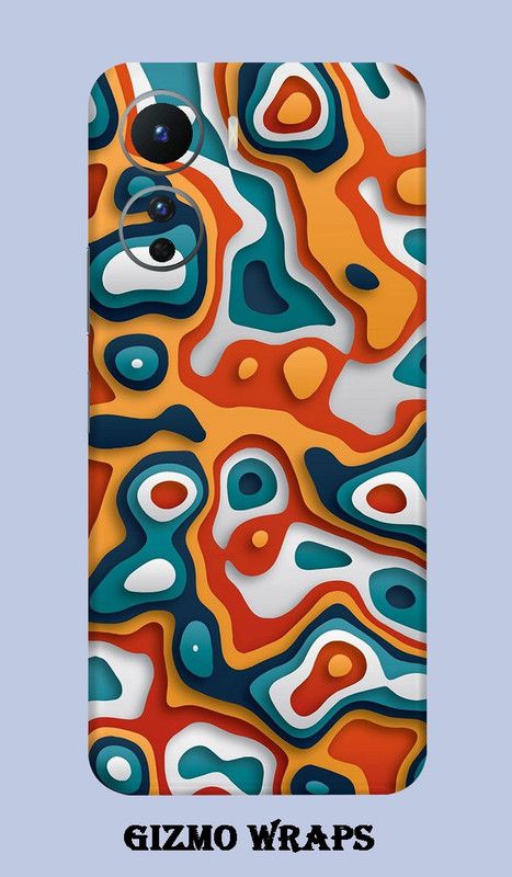 Gizmo Wraps Vivo Y16 Mobile Skin  (Multicolor Pour Art)