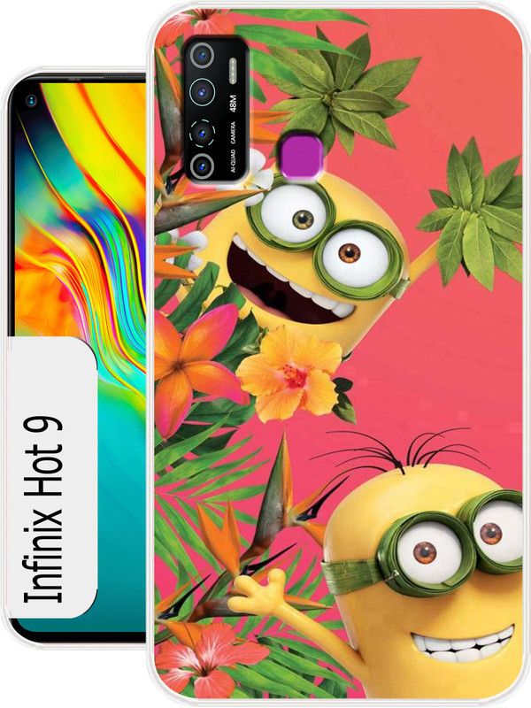 Discount Master Back Cover for Infinix Hot 9  (Multicolor, Dual Protection, Silicon, Pack of: 1)