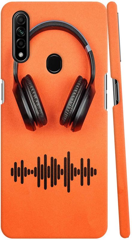 GS PANDA COLLECTIONS Back Cover for OPPO A31  (Orange, Black, Pack of: 1)