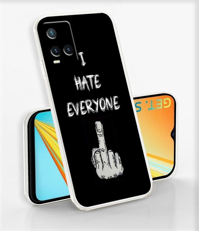 mobom Back Cover for Vivo T1X  (Black, Grey, Silicon, Pack of: 1)