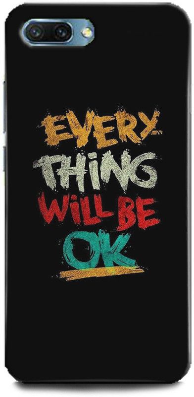 INDICRAFT Back Cover for Honor 10, positive quotes, Printed  (Multicolor, Shock Proof, Pack of: 1)