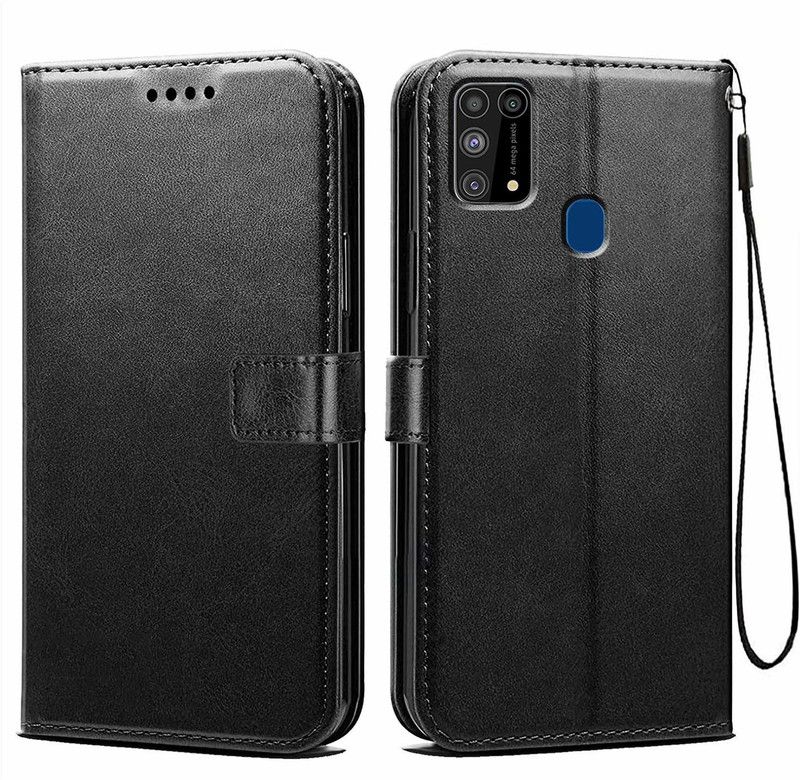 MobileMantra Flip Cover for Samsung F41  (Black, Dual Protection, Pack of: 1)