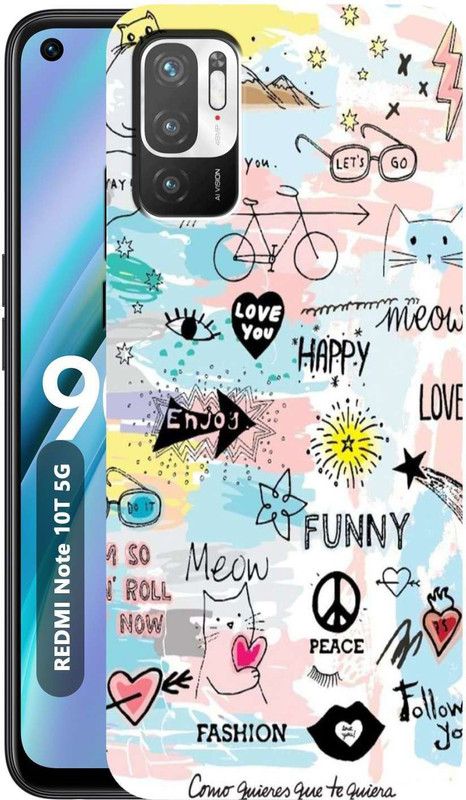 BUYMORE Back Cover for REDMI Note 10T 5G  (Multicolor, Dual Protection, Silicon, Pack of: 1)