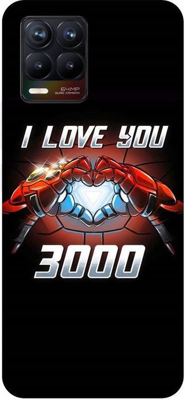 URCHIN Back Cover for Realme 8 Iron Man, Love You 3000, Superhero, Avengers,Tony Stark, comic  (Multicolor, Shock Proof, Pack of: 1)