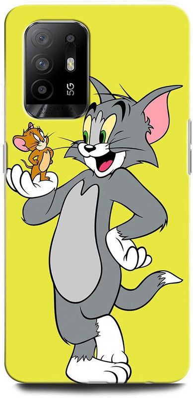 ORBIQE Back Cover for OPPO F19 Pro+ 5G CPH2213 TOM AND JERRY, CARTOON NETWORK, CARTOON, JERRY, CUTE  (Multicolor, Hard Case, Pack of: 1)