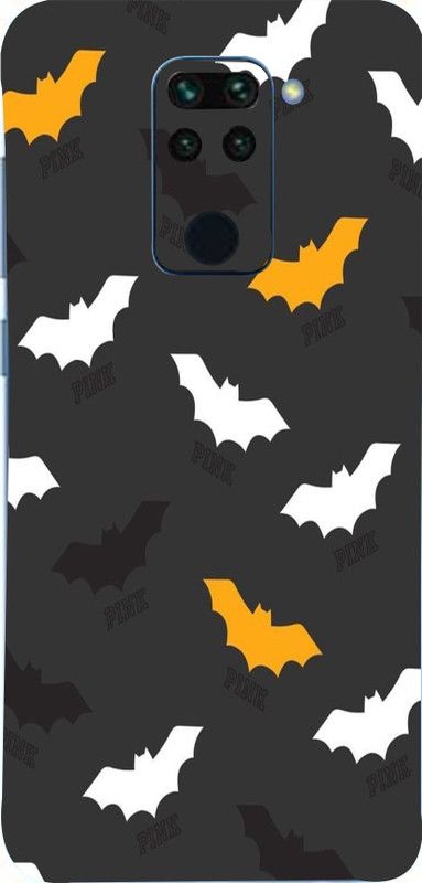Mclaxa Bats At Night Mobile Back Skin, Bats At Night, Redmi Note 9 Pro Mobile Skin  (Bats At Night Skin With Super Matte Finish)
