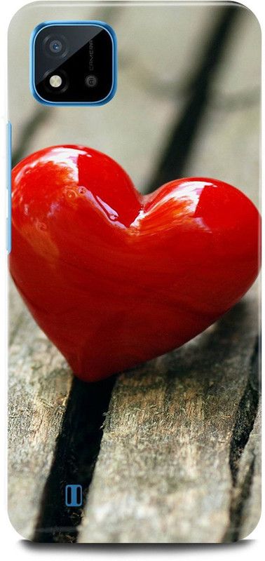 JUGGA Back Cover for Realme C20, RMX3063, RED, HEART, COUPLE, LOVE  (Red, Hard Case, Pack of: 1)