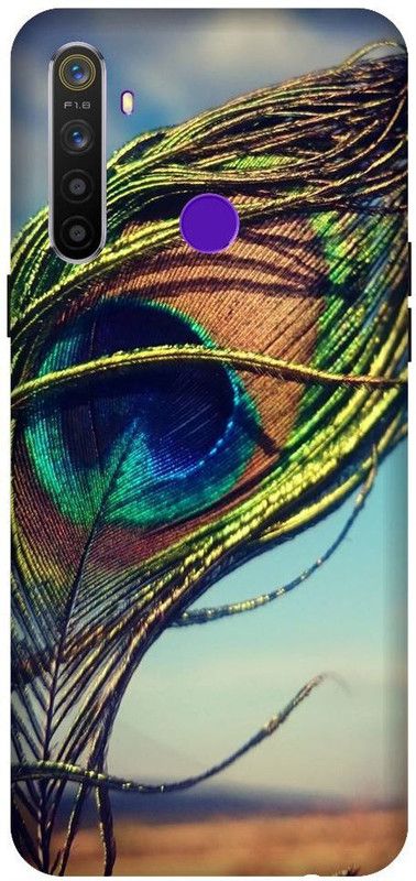 URCHIN Back Cover for Realme 5 pro mor pankh, Krishna ji, kanha, peacock feather, feather  (Multicolor, Shock Proof, Pack of: 1)