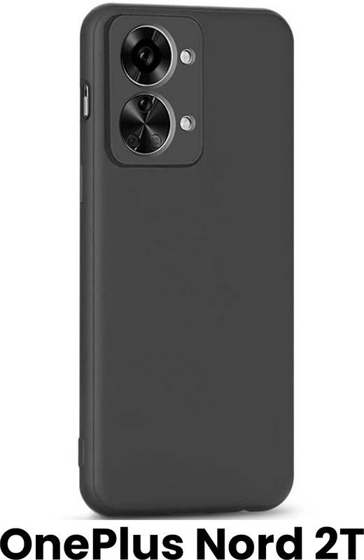Stunny Bumper Case for OnePlus Nord 2T  (Black, Camera Bump Protector, Silicon, Pack of: 1)