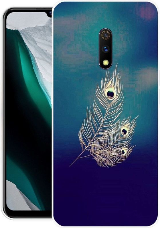 Krtagy Back Cover for Oppo Realme X  (Blue, Dual Protection, Silicon, Pack of: 1)