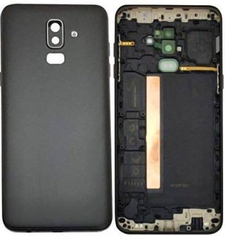 AL HAYY samsung j8 Back Panel  (black)
