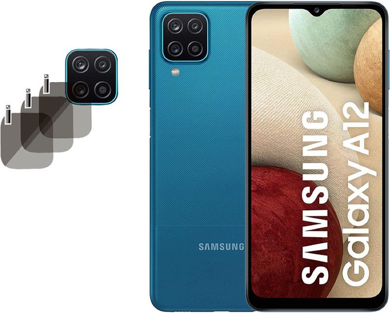 XZOTE Back Camera Lens Glass Protector for Samsung Galaxy A12  (Pack of: 3)
