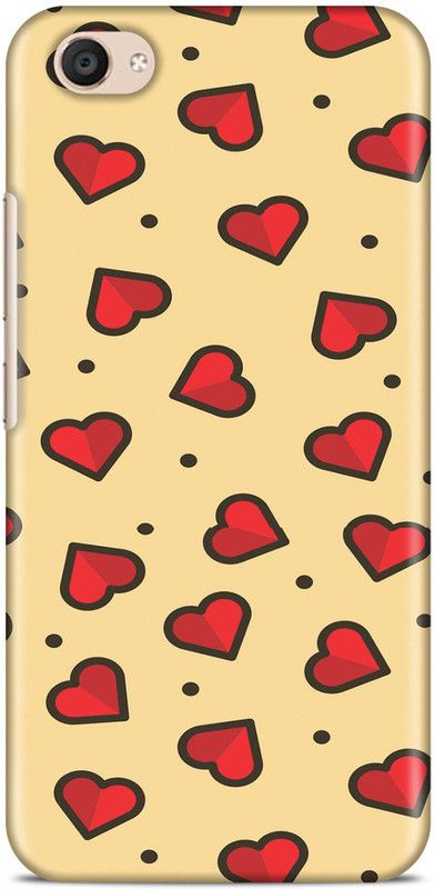 Sankee Back Cover for VIVO 1611  (Red, Hard Case)
