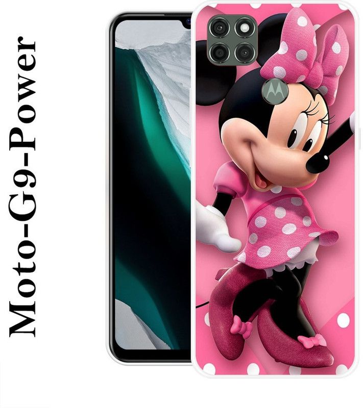 VITARO Back Cover for Motorola Moto G9 Power  (Pink, Black, Grip Case, Silicon)