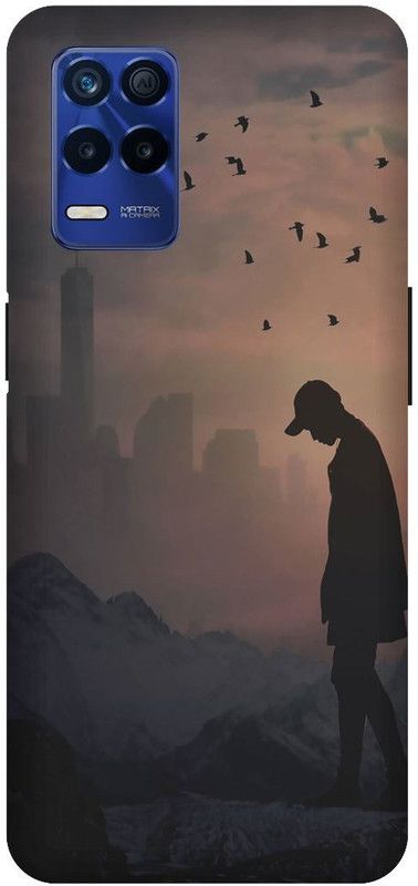 Bluvver Back Cover for Realme 8s 5G , RMX3381, Printed Alon Man Back Cover  (Multicolor, Hard Case, Pack of: 1)