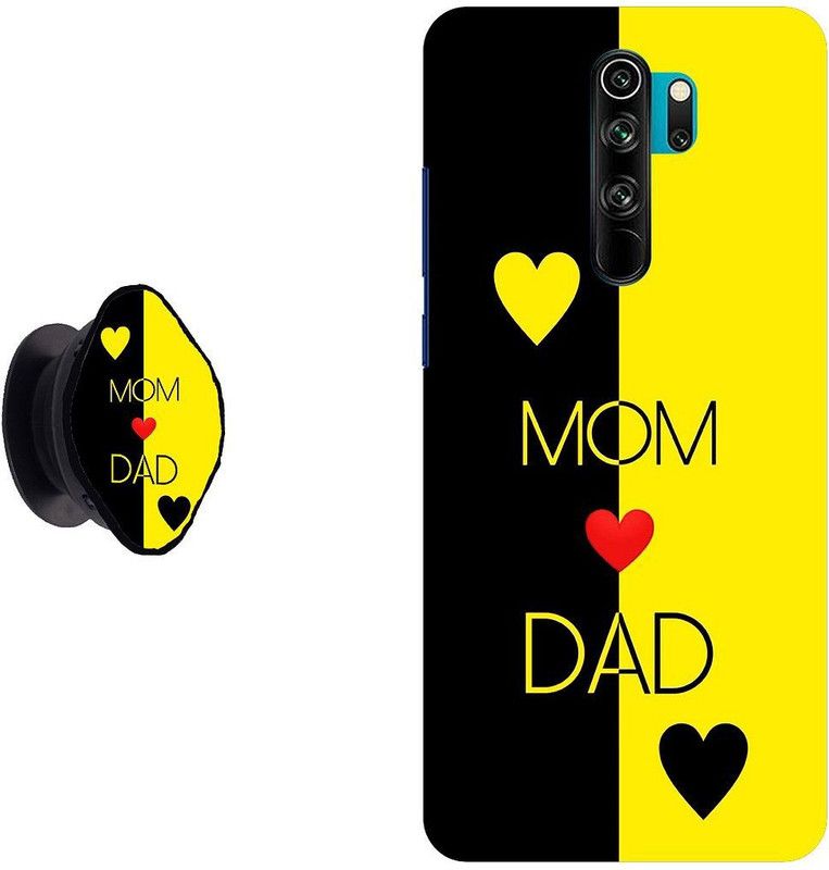 SPBR Back Cover for Mi Redmi Note 8 Pro  (Black, Yellow, Cases with Holder)