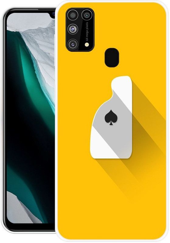Krtagy Back Cover for Samsung Galaxy M31 Prime  (Yellow, Dual Protection, Silicon)