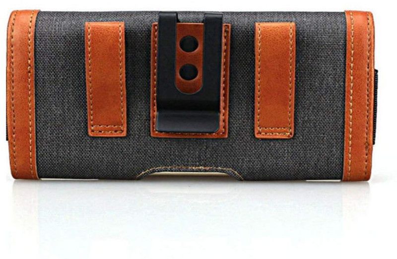 HARITECH Pouch for Infinix Hot 6 Pro / Infinix Note 5 Stylus  (Brown, Holster, Pack of: 1)