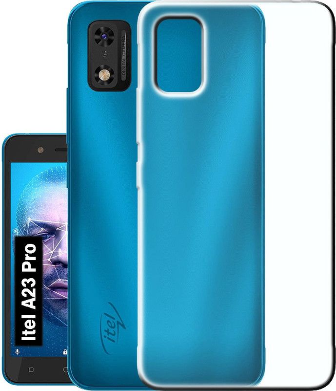 Case Club Back Cover for Itel A23 Pro  (Transparent, Dual Protection, Silicon, Pack of: 1)