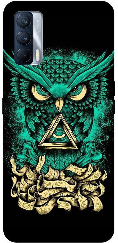 URCHIN Back Cover for Realme X7 owl, illuminati owl, cool, tranding, bird, fire, fantacy  (Multicolor, Shock Proof, Pack of: 1)