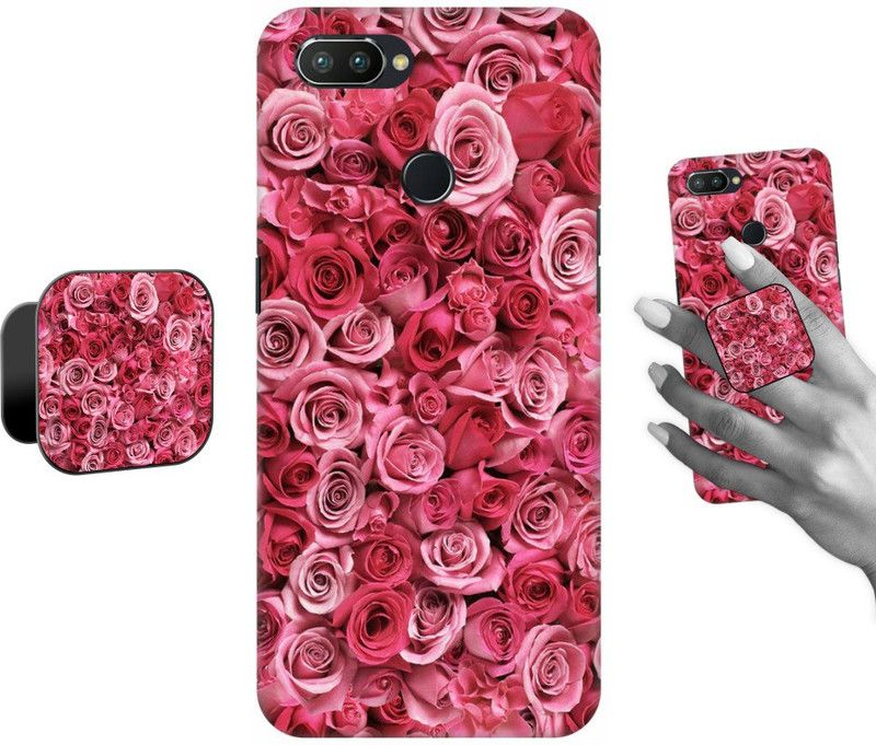 COBIERTAS Back Cover for Realme U1  (Pink, Cases with Holder, Pack of: 2)
