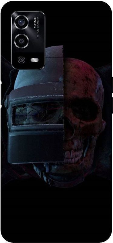 UMPRINT Back Cover for Oppo A55/CPH2325, Pubg Skull Printed Back Cover  (Multicolor, Hard Case, Pack of: 1)