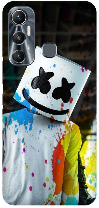 FIKORA Back Cover for Infinix Hot 11, X662, MARSHMELLO, DJ, EDM, MUSIC, LOVE  (Multicolor, Hard Case, Pack of: 1)